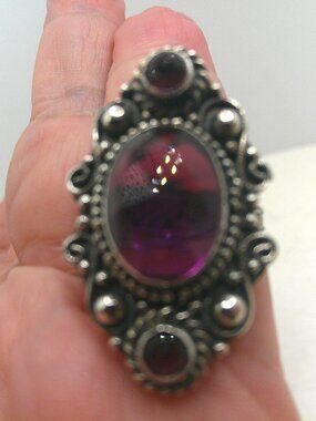 Bali African Lilac Quartz Ring